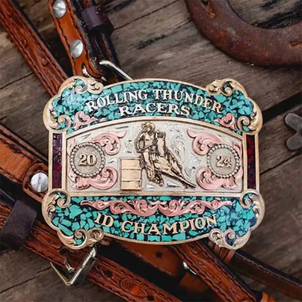 Eureka Springs Turquoise Belt Buckle 